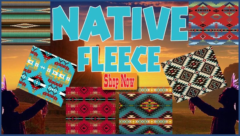Native American & Aztec Fleece Fabric