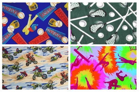 Sports Theme Fleece Fabric