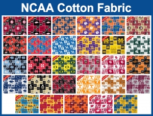 NCAA Cotton Fabric
