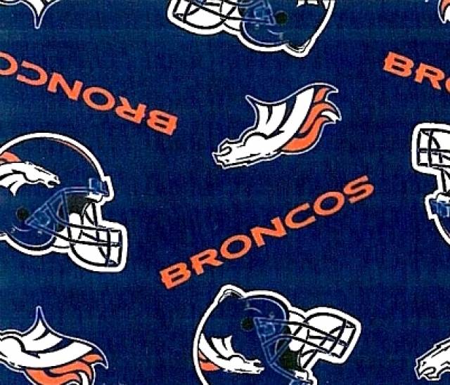 Denver Broncos Allovers NFL Fleece Fabric