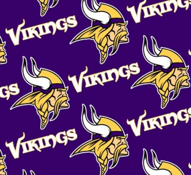Minnesota Vikings Allover NFL Fleece Fabric