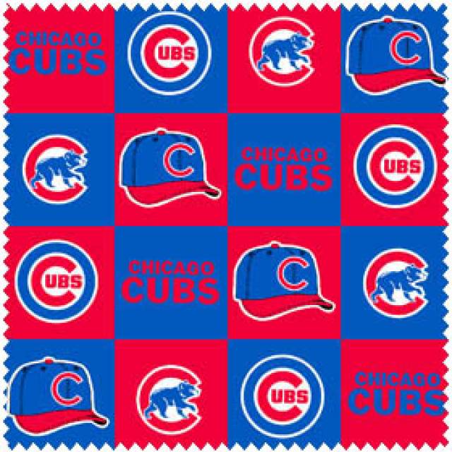 Chicago Cubs Blocks MLB Fleece Fabric