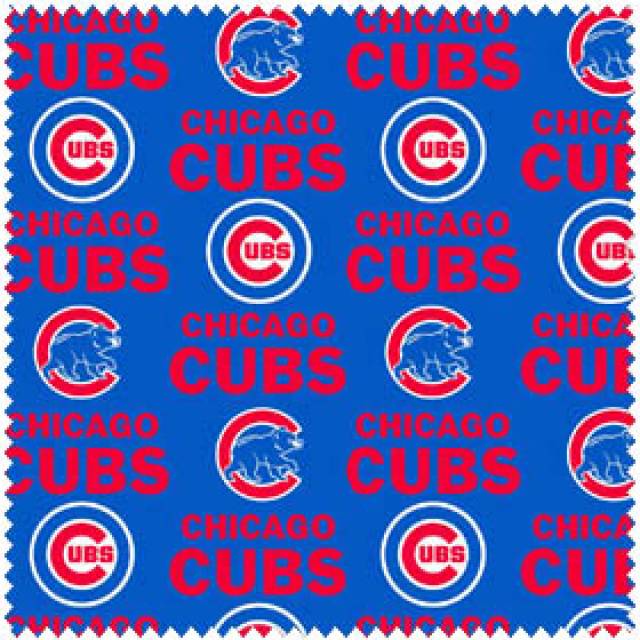 Chicago Cubs Allovers MLB Fleece Fabric