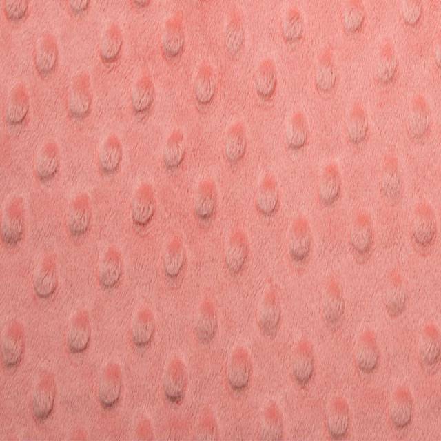 Coral Cuddle Dimple Dot Fabric