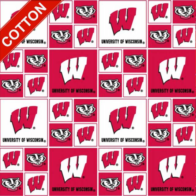 University of Wisconsin Badgers Cotton Fabric