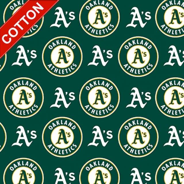 Oakland Athletics MLB Cotton Fabric