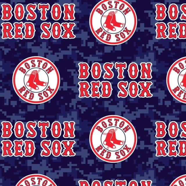 Boston Red Sox Digital MLB Fleece Fabric