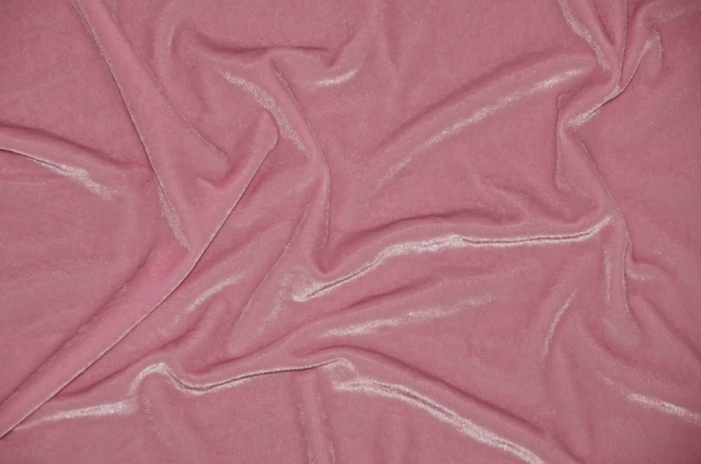 Mauve Stretch Velvet Fabric