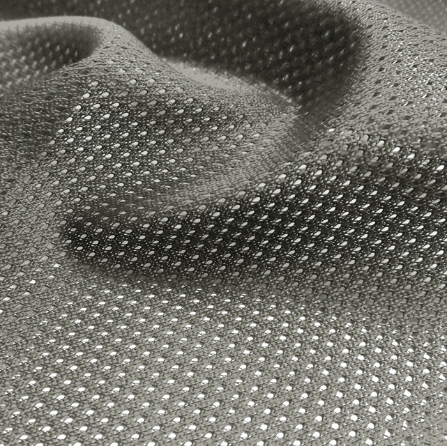 Charcoal Gray Micro Mesh Jersey Fabric