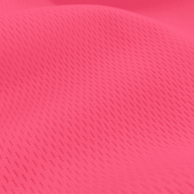 Neon Pink Flat Back Dimple Mesh Fabric