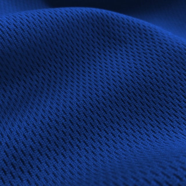 Royal Blue Flat Back Dimple Mesh Fabric