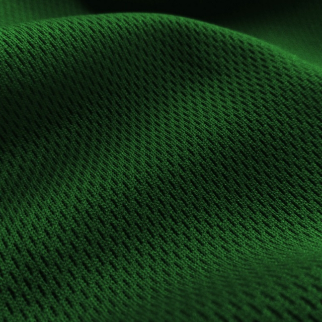 Hunter Green Flat Back Dimple Mesh Fabric