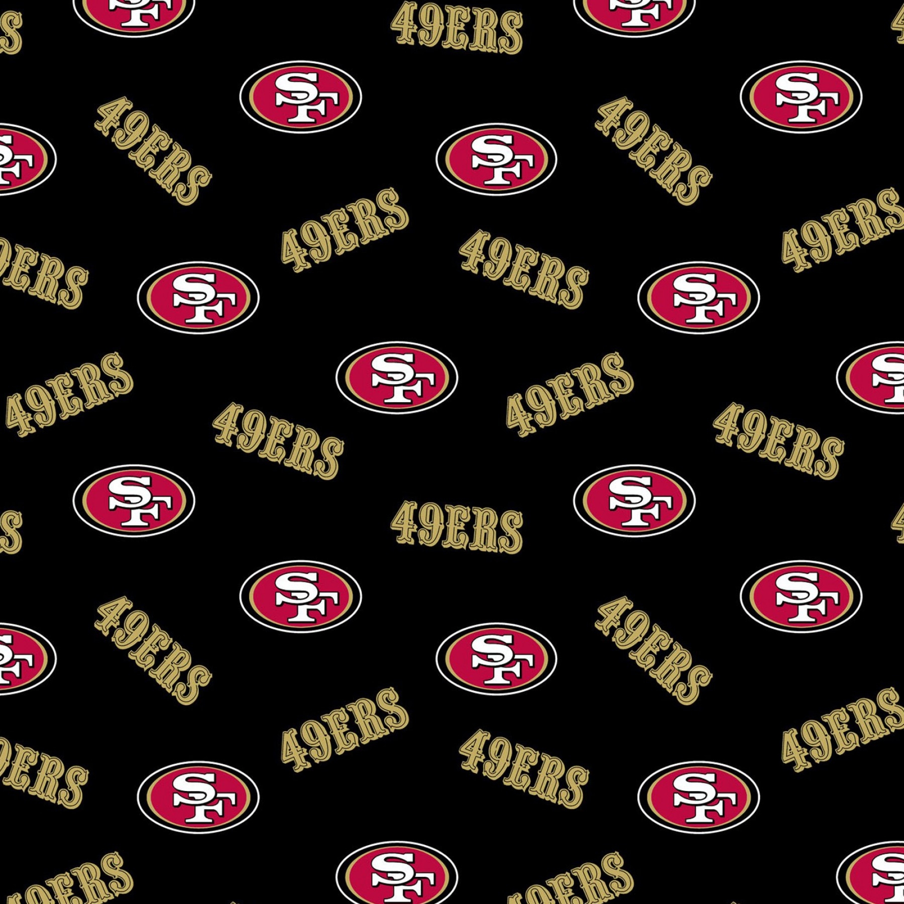 San Francisco 49ers Logo NFL Fleece Fabric