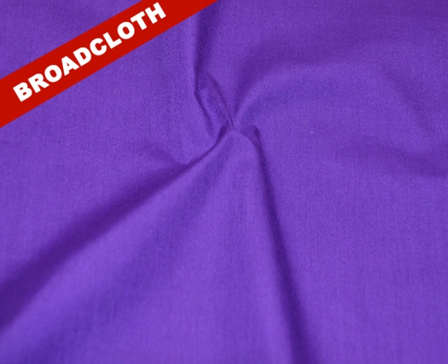 Purple Polyester Cotton Broadcloth Fabric