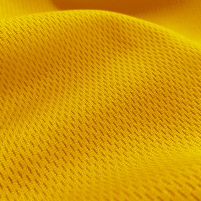 Gold Flat Back Dimple Mesh Fabric