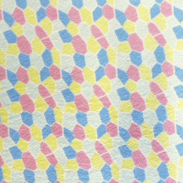 Geometric Pastel Fleece Fabric