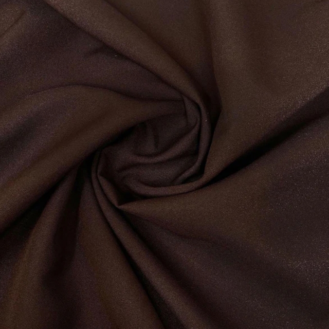 Brown Polyester Poplin Fabric