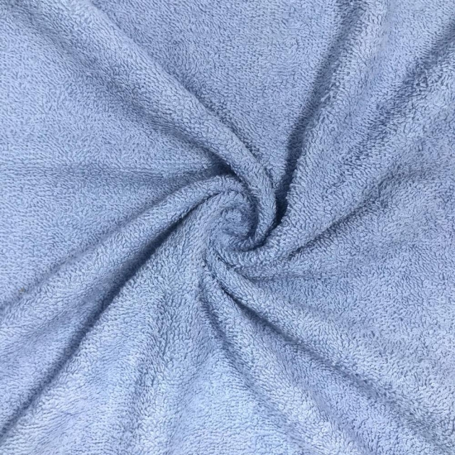 Blue Terry Cloth Fabric