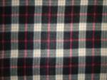 Charcoal & Black Plaid Fleece Fabric