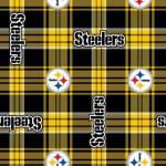 Pittsburgh Steelers Plaids NFL Fleece Fabric