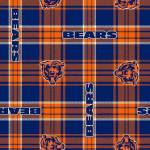 Chicago Bears Plaids NFL Fleece Fabric