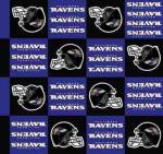 Baltimore Ravens Blocks NFL Fleece Fabric