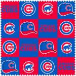 Chicago Cubs Blocks MLB Fleece Fabric