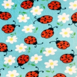 Lady Bugs Allover Fleece Fabric