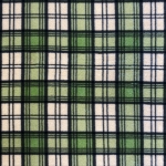 Green Plaid Tartan Fleece Fabric	