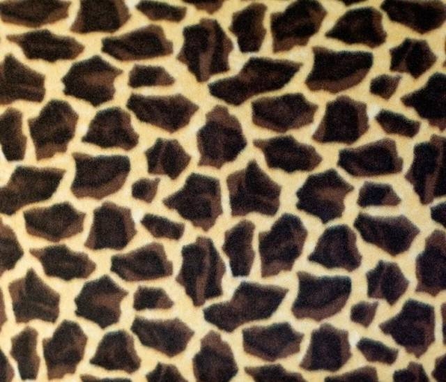 Giraffe Print Fleece Fabric
