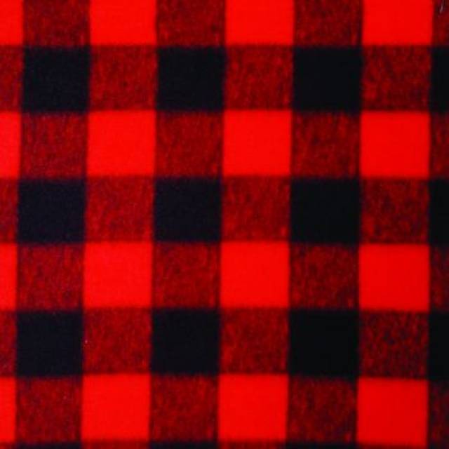 RED Buffalo Lumberjack Plaid Fleece Fabric