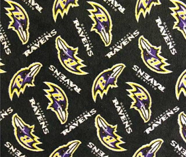 Baltimore Ravens Allovers NFL Fleece Fabric