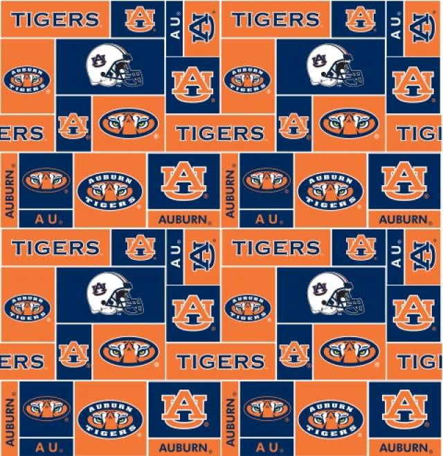 Auburn University Tigers Fleece Fabric