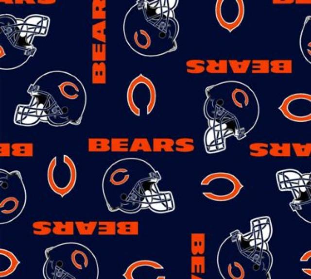 Chicago Bears Allovers NFL Fleece Fabric