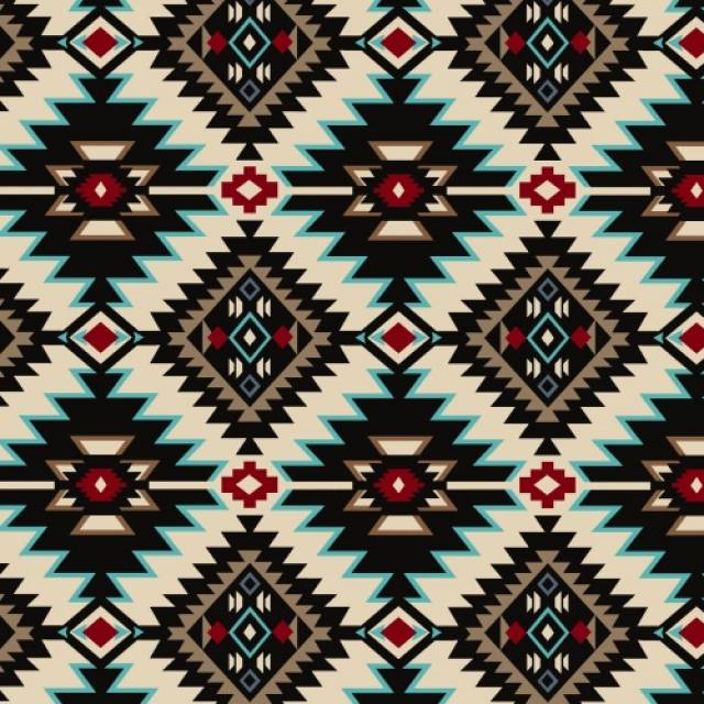 Shadow Diamonds Native American Fleece Fabric