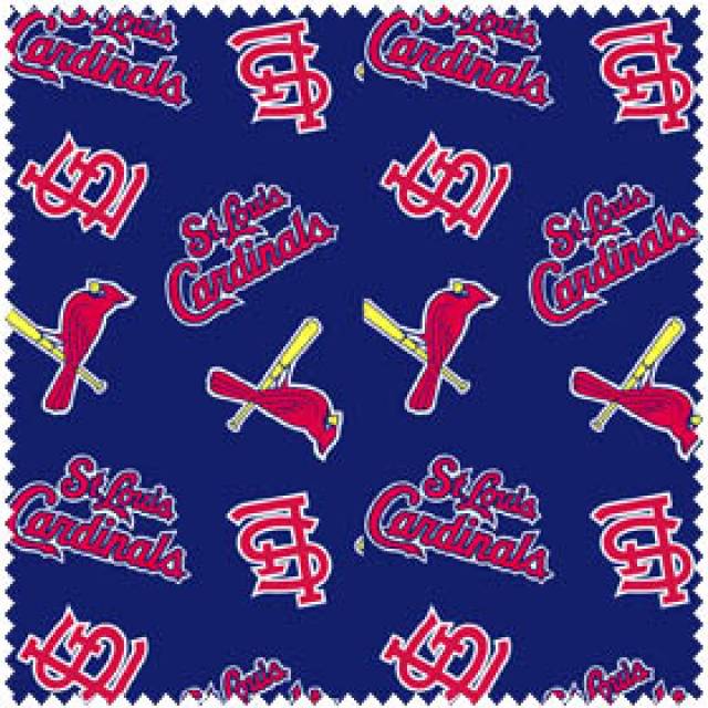 St. Louis Cardinals Allovers MLB Fleece Fabric