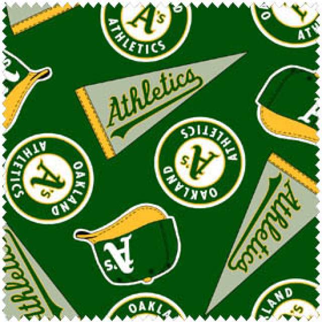 Oakland Athletics MLB Fleece Fabric
