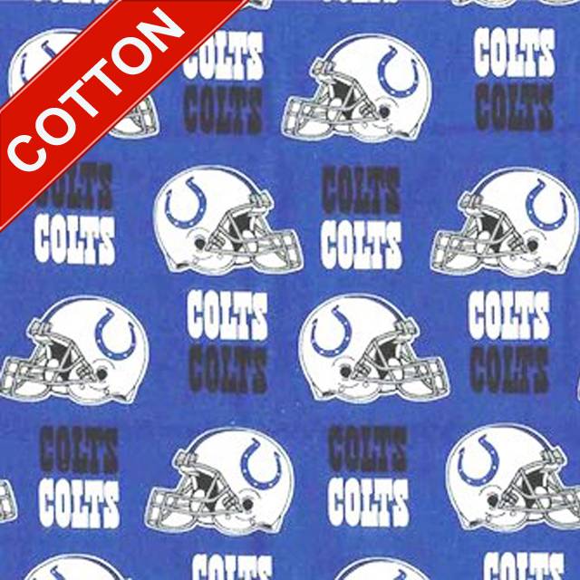 Cotton Indianapolis Colts NFL Pro Football Cotton Fabric Print #s6006df