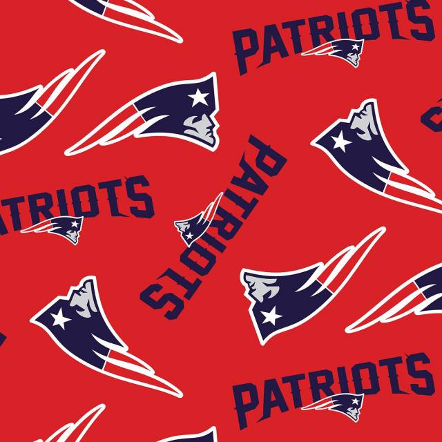 New England Patriots Logo NFL Fleece Fabric
