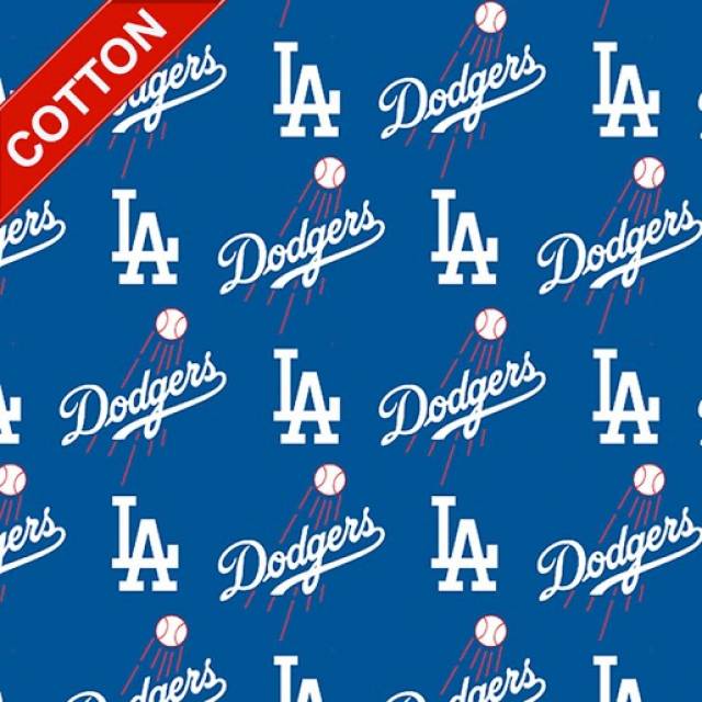 Los Angeles Dodgers Allover MLB Cotton Fabric