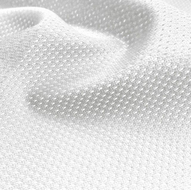 White Micro Mesh Jersey Fabric - Fabric 