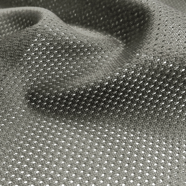 Gray Mesh Fabric 