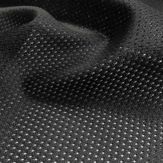 Mesh Black Fabric, Solid Knit Fabric