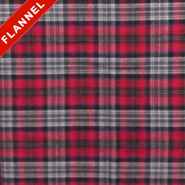 Tartan Plaid Yarn Dyed Flannel Fabric. FP06