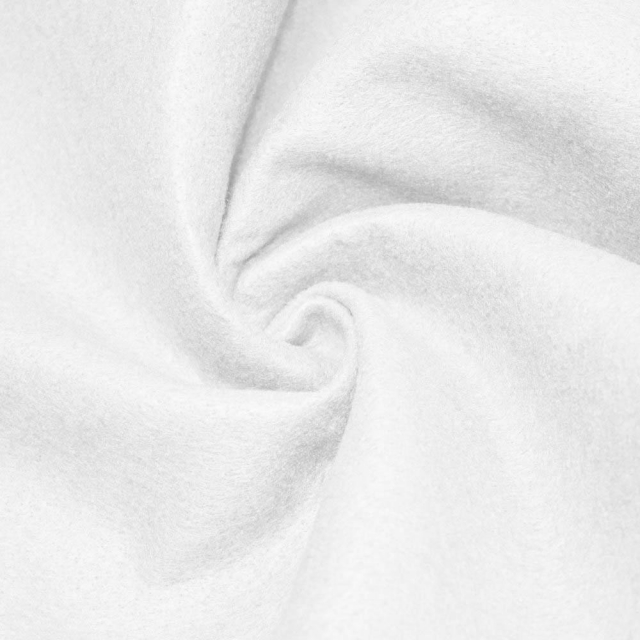 White Acrylic Felt Fabric