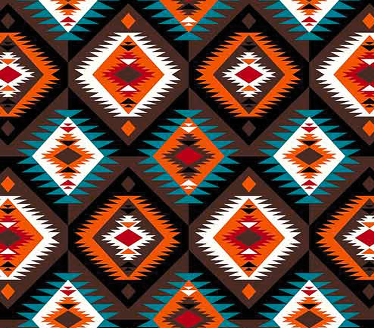 Crossroads Brown Native Fleece Fabric