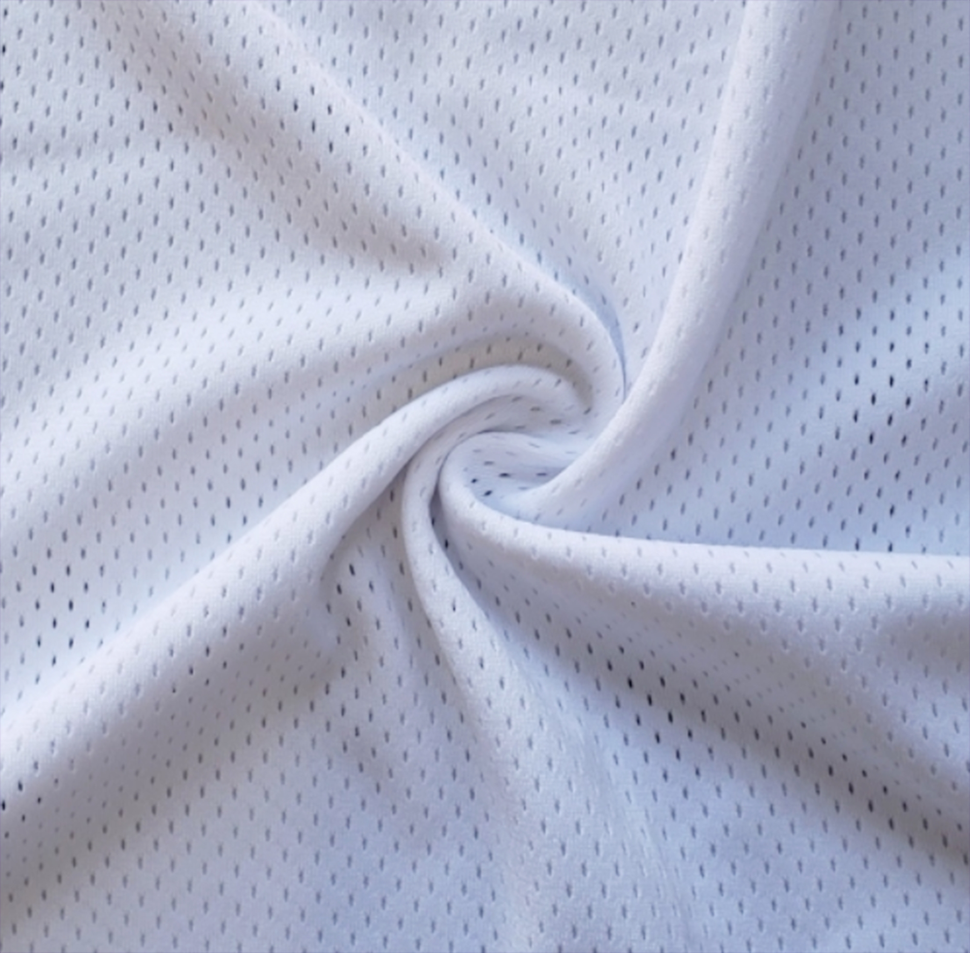 White Pro Mesh Heavy Jersey Fabric