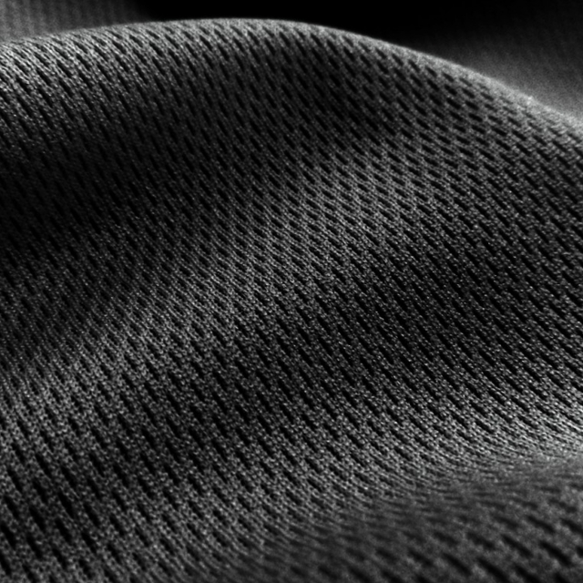 Black Flat Back Dimple Mesh Fabric - Athletic Sports Mesh Fabrics