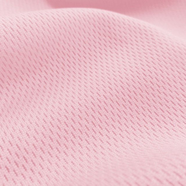 Baby Pink Flat Back Dimple Mesh Fabric