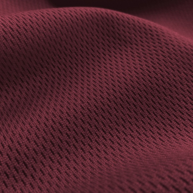 Maroon Flat Back Dimple Mesh Fabric - Athletic Sports Mesh Fabrics